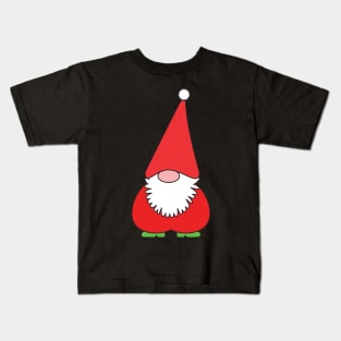 Christmas funny Santa gnome Kids T-Shirt